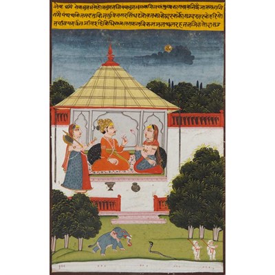 Lot 35 - Indian School 19th Century Figural scenes:...