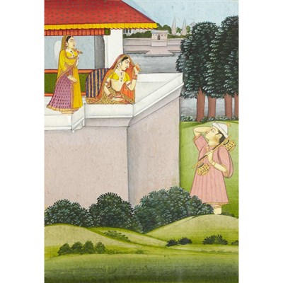 Lot 34 - Indian School 19th Century Court entertainer;...
