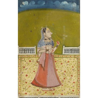Lot 46 - Indian School 19th Century Figural scenes:...