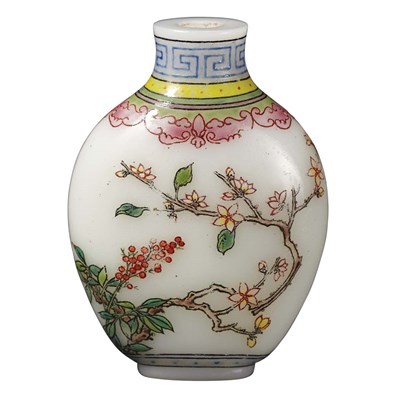 Lot 159 - Chinese Enameled Glass Snuff Bottle 19th...