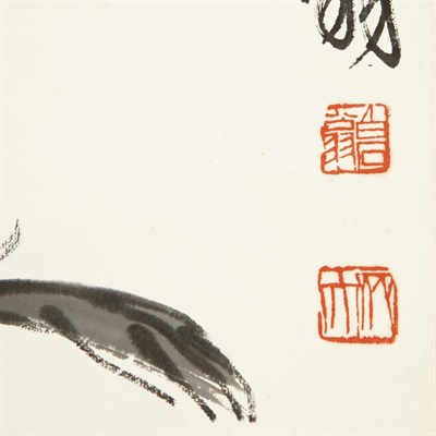 Lot 555 - Attributed to Qi Baishi (1863-1957) Unmounted...
