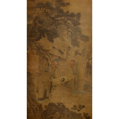 Lot 552 - Chinese School 19th Century Hanging scroll,...