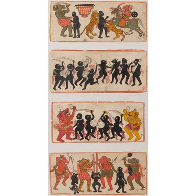 Lot 36 - Indian School 19th/20th Century Four vertical...
