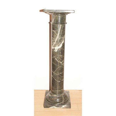 Lot 340 - Neoclassical Style White and Gray Veined Green...