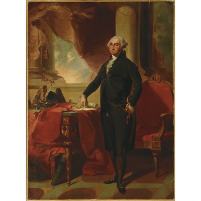 Lot 112 - American School (after Gilbert Stuart) 19th...