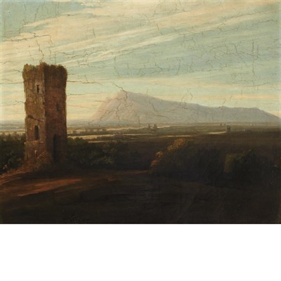 Lot 145 - Manner of Washington Allston Ruins in Italy...