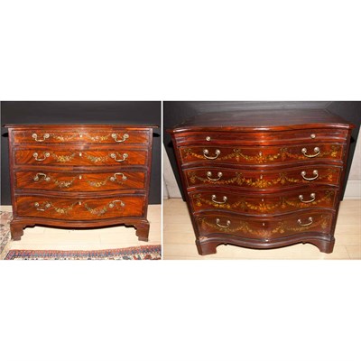 Lot 345 - Associated Pair of George III Style Painted...