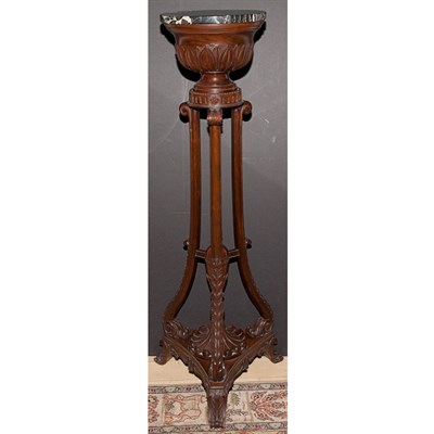 Lot 425 - Regency Style Marble Top Mahogany Stand Height...