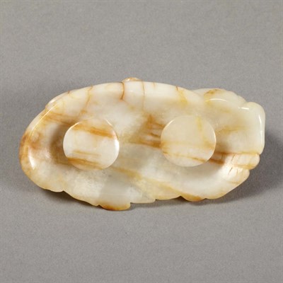 Lot 77 - Chinese Celadon Jade Belt Buckle 19th Century...