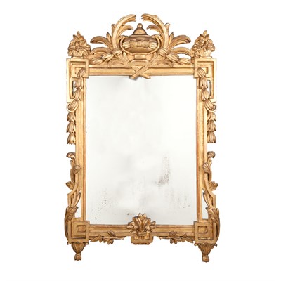 Lot 418 - Louis XVI Carved and Gilt-Wood Mirror Last...