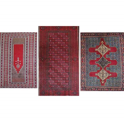 Lot 686 - Group of Three Assorted Rugs Comprising a...