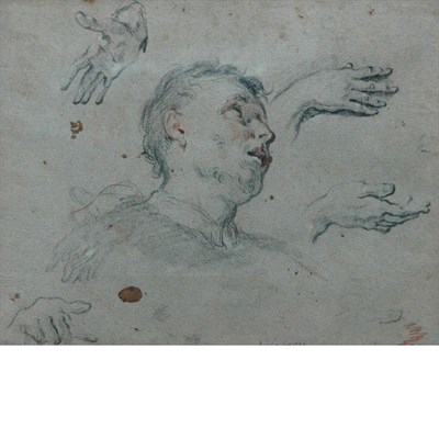 Lot 93 - Italian School 17th Century Studies of a Head...