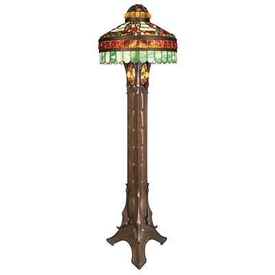 Lot 132 - Art Nouveau Patinated-Metal, Iron and Leaded...