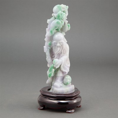 Lot 103 - Chinese Jadeite Shoulao 20th Century The...