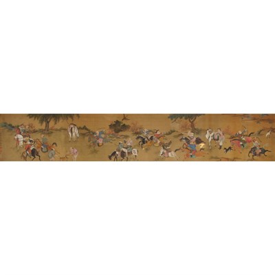 Lot 526 - Attributed to Li Gonglin (1049-1106) Framed...