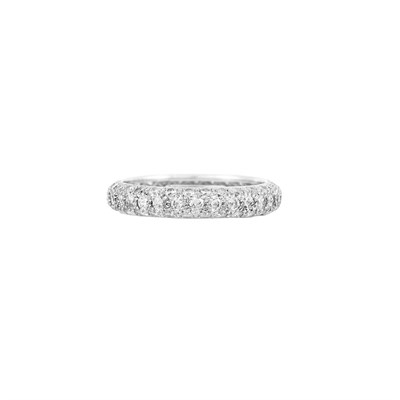 Lot 45 - Platinum and Diamond Band Ring, Tiffany & Co.