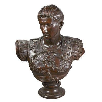 Lot 112 - Plaster Bust of Augustus Caesar After the...