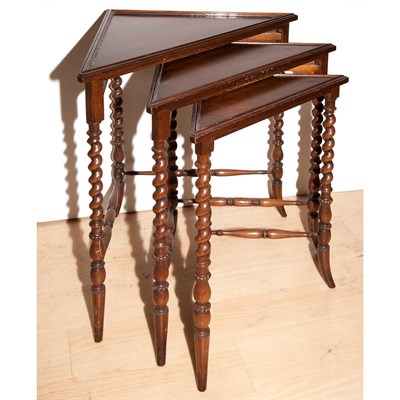 Lot 144 - Nest of Three Regency Style Mahogany and...