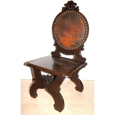 Lot 115 - Renaissance Style Carved Dark Stained Oak Hall...