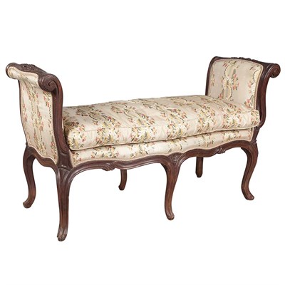 Lot 147 - Louis XV Style Carved Dark Stained Walnut...
