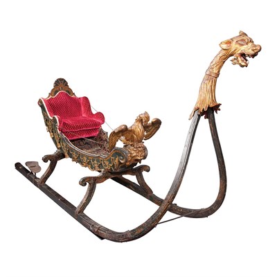 Lot 154 - Continental Rococo Carved and Painted...