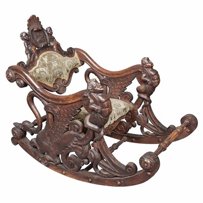 Lot 109 - Italian Renaissance Revival Carved Walnut...