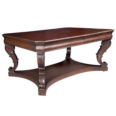 Lot 134 - Renaissance Style Carved Mahogany Library...