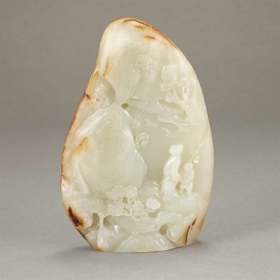 Lot 129 - Chinese Celadon Jade Boulder 20th Century Of...
