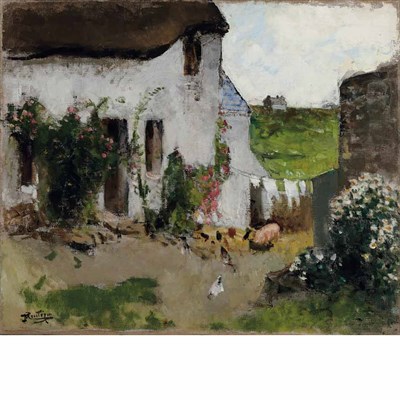 Lot 22 - Pierre Eugene Montezin French, 1874-1946 Cour...