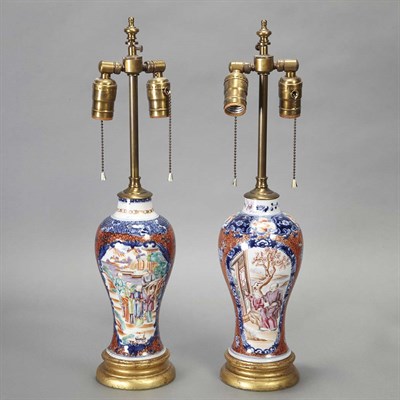 Lot 341 - Pair of Samson Porcelain Vases Late 19th...