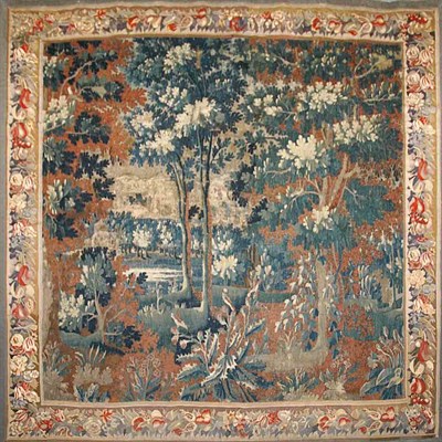 Lot 701 - Aubusson Verdure Tapestry Panel France, 18th...