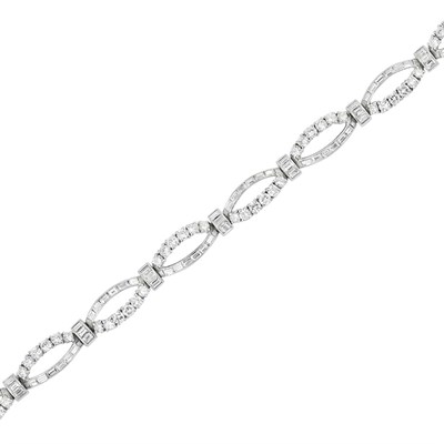 Lot 50 - Platinum and Diamond Bracelet
