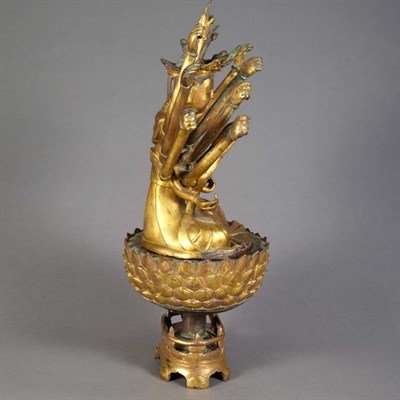 Lot 432 - Chinese Gilt-Bronze Figure of an...