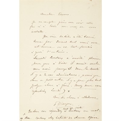 Lot 451 - GAUGUIN, PAUL Autograph letter signed to...