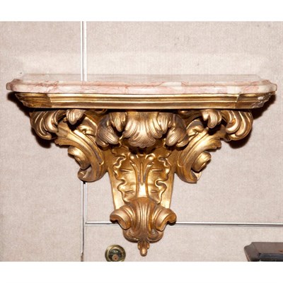 Lot 165 - Pair of Rococo Style Carved and Gilt-Wood...