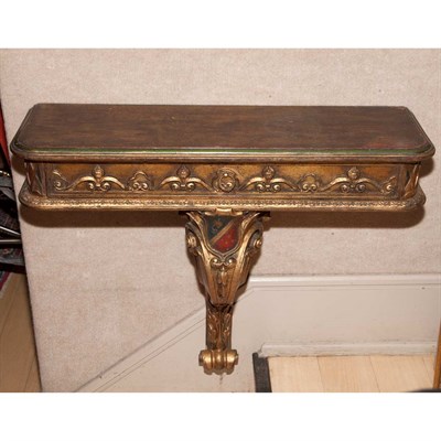 Lot 161 - Louis XVI Style Painted Diminutive Console Mid...