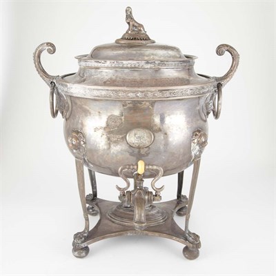 Lot 1420 - Regency Sheffield Silver Plated Tea Urn Mid...
