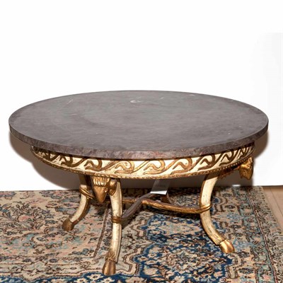Lot 171 - Louis XVI Style Ivory and Gold Painted Low...