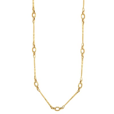 Lot 25 - Long Gold Chain Necklace, Hermes, Paris
