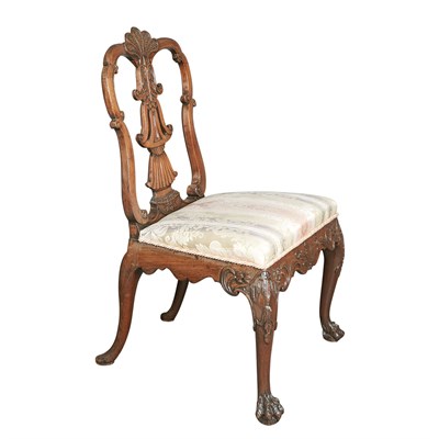 Lot 512 - George II Mahogany Side Chair Probably Irish,...
