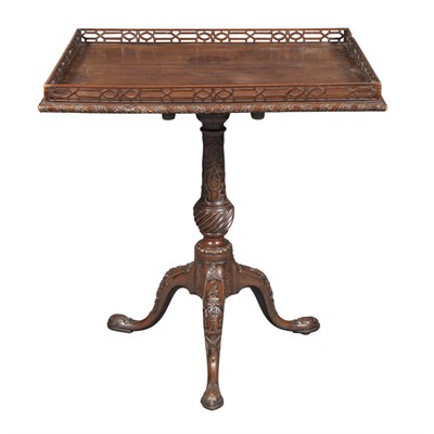 Lot 335 - George III Mahogany Tilt-Top Tea Table...