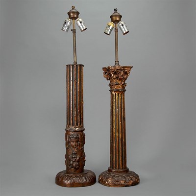 Lot 159 - Companion Pair of Italian Baroque Painted and...