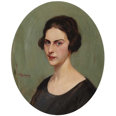 Lot 46 - Nikolaos Lytras Greek, 1883-1927 Portrait of a...