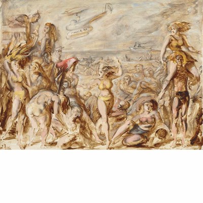 Lot 367 - Reginald Marsh American, 1898-1954 Coney...