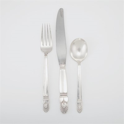 Lot 160 - Frank M. Whiting Co. Sterling Silver Flatware...