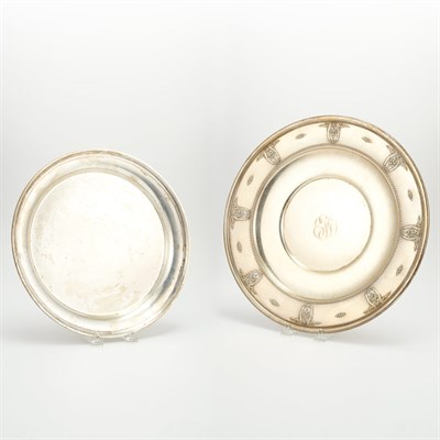 Lot 166 - Two American Sterling Silver Trays Comprising...