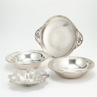 Lot 167 - Group of Four American Sterling Silver...