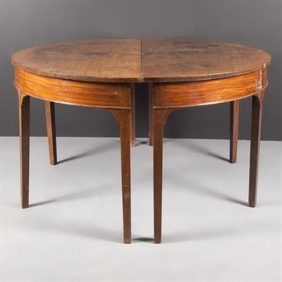 Lot 395 - Pair of George III Mahogany Consoles Late 18th...