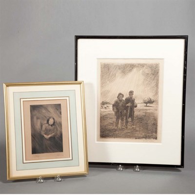 Lot 99 - Theophile Steinlen [FIGURES] A lithograph and...