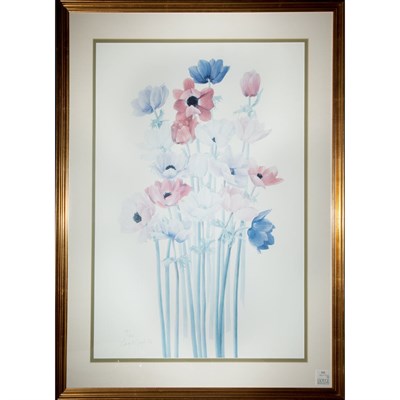 Lot 112 - Coral Guest [IRISES]; [ANEMONES] Two color...